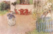 Carl Larsson Lisbeth Playing the Wicked Princess oil painting reproduction